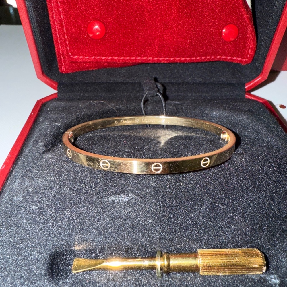 Cartier Gold Bracelet with Screw Motif